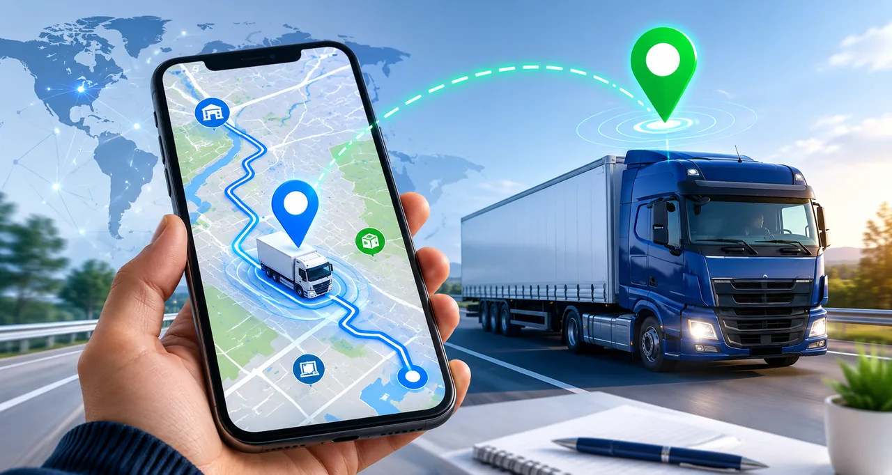 Mapa con la posición en tiempo real del transporte